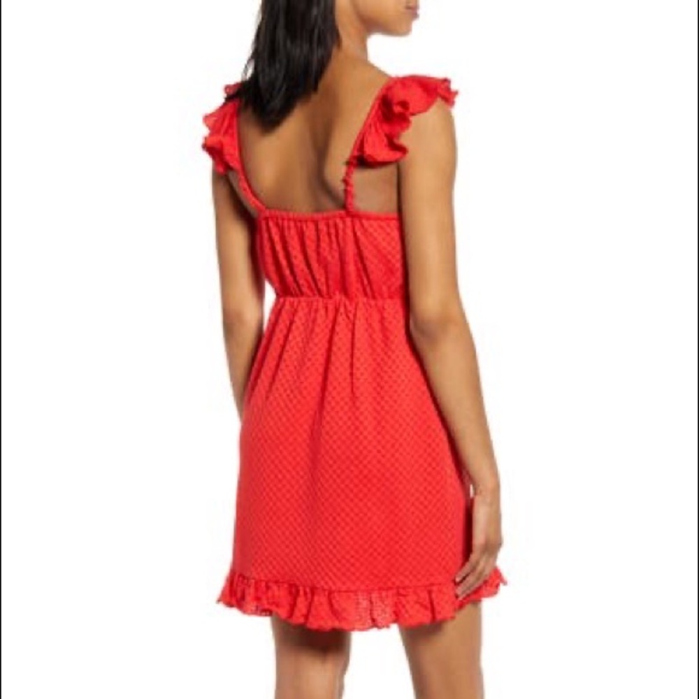 MINKPINK LAUREL MINI DRESS RED XS - Picture 5 of 13